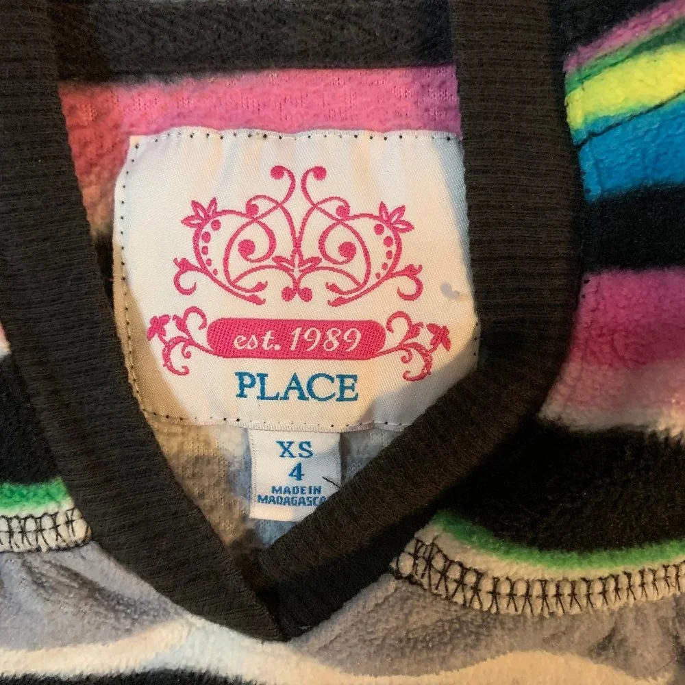 Children's Place striped hooded sweatshirt 4T